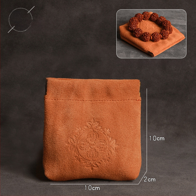 Nahast juveelide kott etnilise stiiliga – helmeste ja jade käevõru hoiukott, Hedon