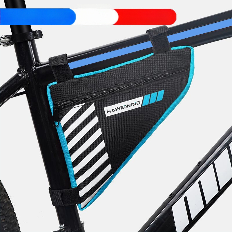 Велосипедна чанта с преден държач за вода, чанта върху горна тръба над седло и триъгълна чанта за инструменти — марка Powerful merchant; Без подплата; Категория: Чанта за велосипед