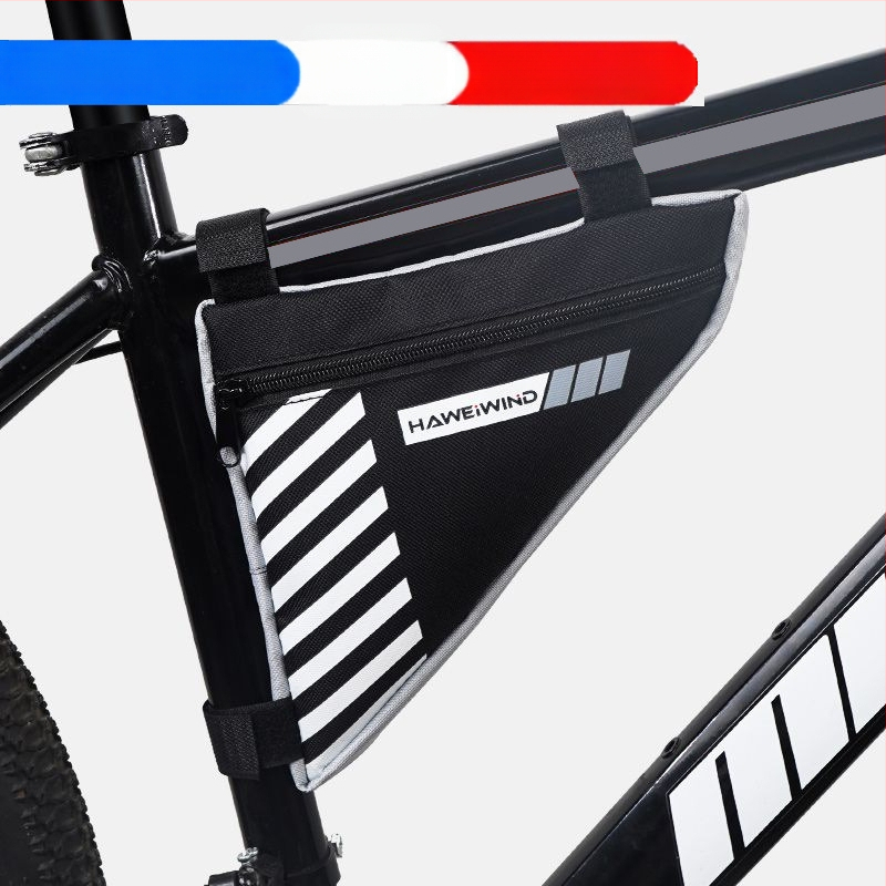 Велосипедна чанта с преден държач за вода, чанта върху горна тръба над седло и триъгълна чанта за инструменти — марка Powerful merchant; Без подплата; Категория: Чанта за велосипед