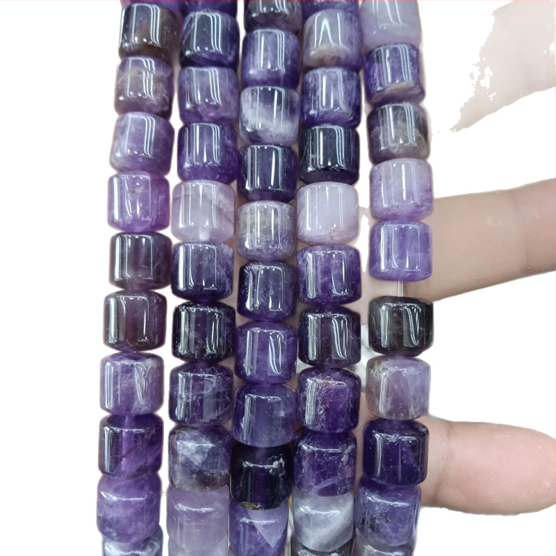 Κυλινδρικές χάντρες αχάτη από φυσική πέτρα για κοσμήματα – χειροποίητη λείανση, φυσικό μοτίβο