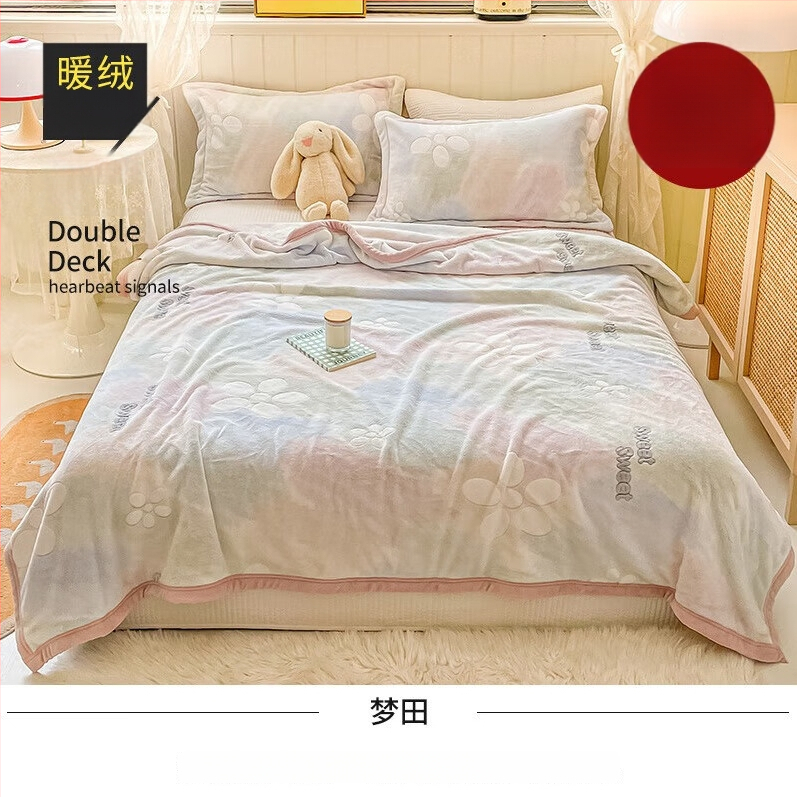 Korallfliis tekk LIFE HOME; polüestri kiud; kaal 1000 g; hooaeg kevad ja sügis; muster: taimed ja lilled