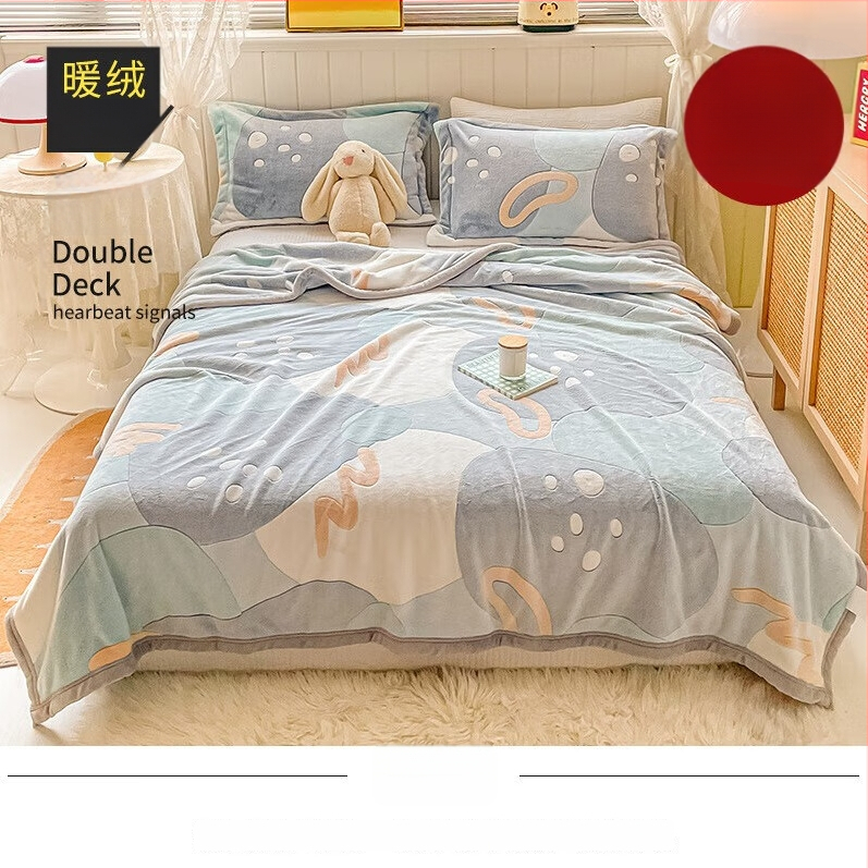 Korallfliis tekk LIFE HOME; polüestri kiud; kaal 1000 g; hooaeg kevad ja sügis; muster: taimed ja lilled