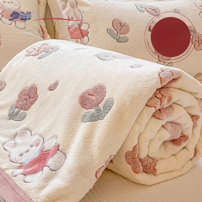 Korallfliis tekk LIFE HOME; polüestri kiud; kaal 1000 g; hooaeg kevad ja sügis; muster: taimed ja lilled