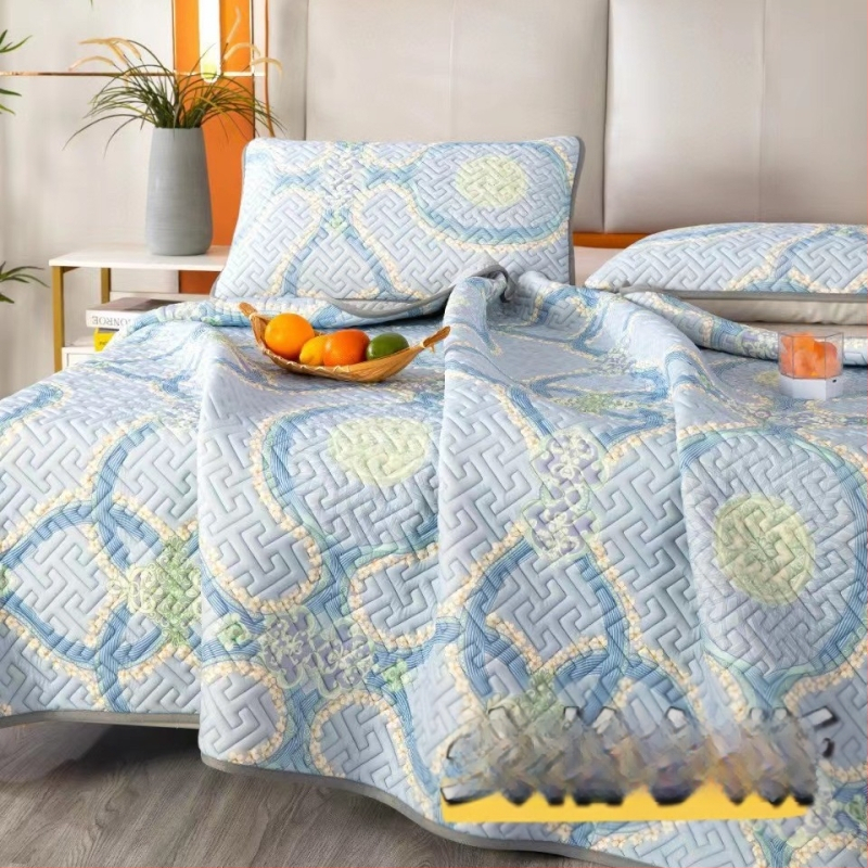 3 dalių natūralaus latekso aušinančio kilimėlių rinkinys – latekso kiekis 90%+; spausdinta apdaila; šiuolaikiškas minimalistinis stilius