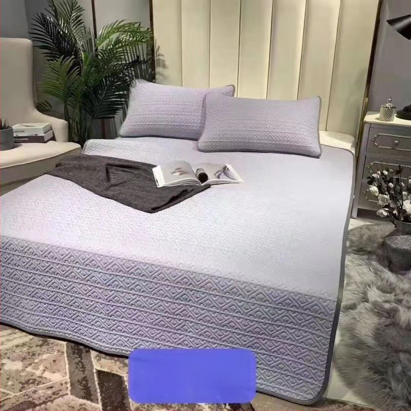 3 dalių natūralaus latekso aušinančio kilimėlių rinkinys – latekso kiekis 90%+; spausdinta apdaila; šiuolaikiškas minimalistinis stilius