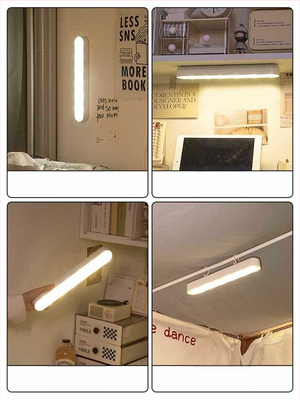 Naktinė lemputė šalia lovos su ABS gaubtu, balsinis valdymas, įmontuota baterija, įtampa iki 36V, CRI ≥95