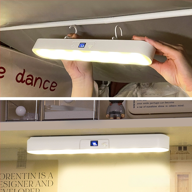 Naktinė lemputė šalia lovos su ABS gaubtu, balsinis valdymas, įmontuota baterija, įtampa iki 36V, CRI ≥95