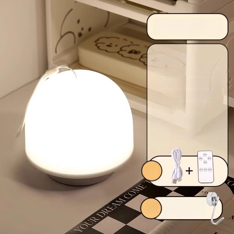 Naktinė lemputė šalia lovos su ABS gaubtu, balsinis valdymas, įmontuota baterija, įtampa iki 36V, CRI ≥95