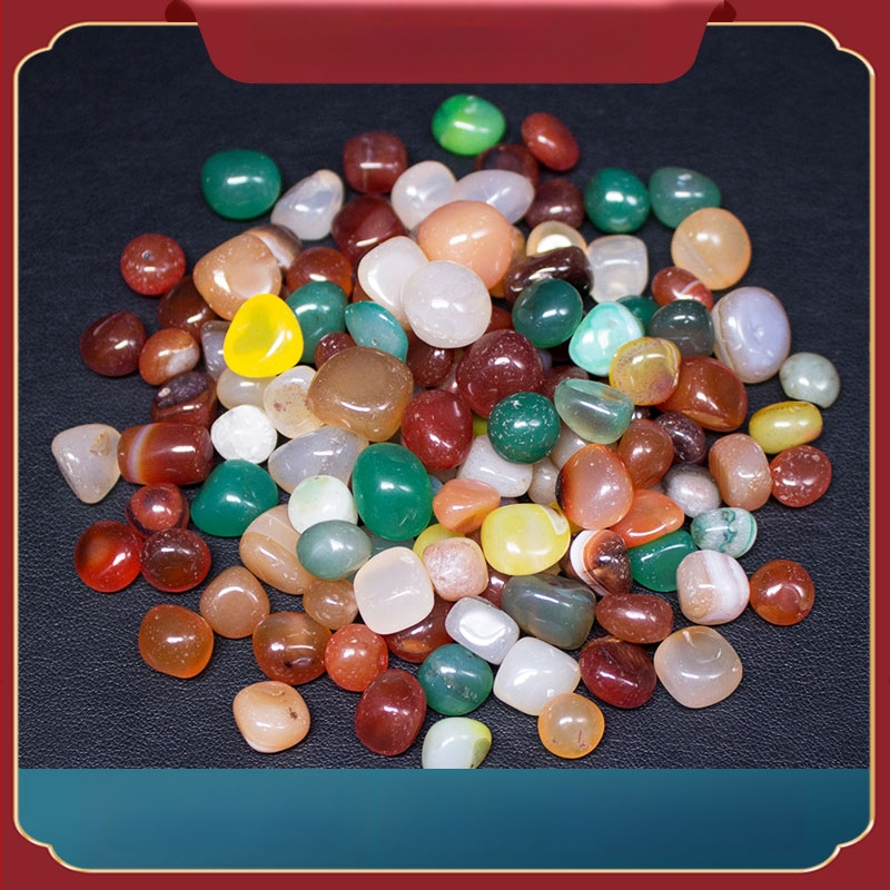 Χαλικά αχάτη για διακόσμηση ενυδρείου (Κρύσταλλος: αχάτης; Εμφάνιση: ωμός λίθος; Χρήση: διακόσμηση ενυδρείου)