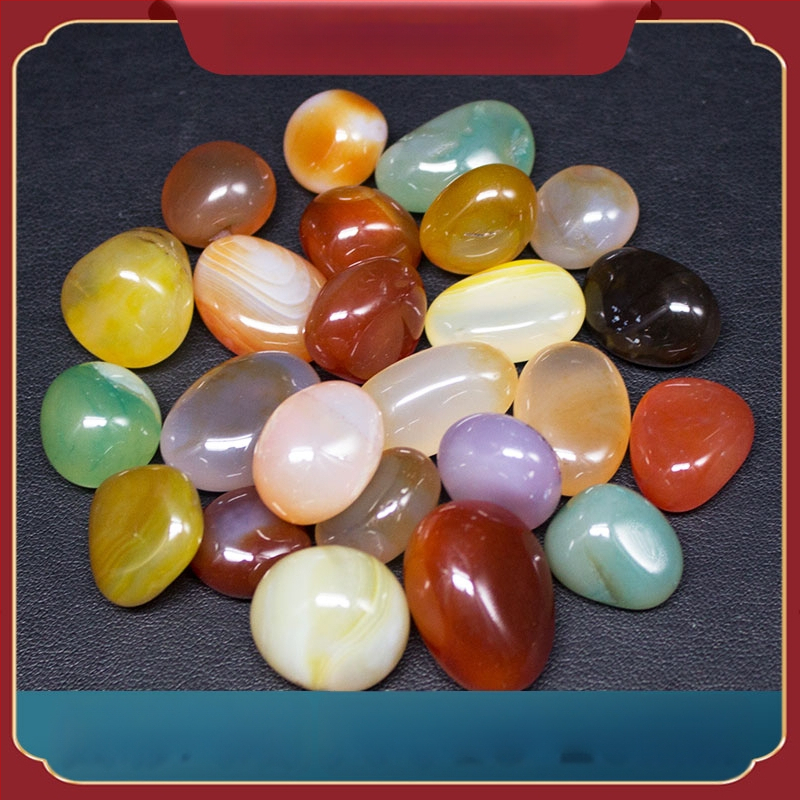 Χαλικά αχάτη για διακόσμηση ενυδρείου (Κρύσταλλος: αχάτης; Εμφάνιση: ωμός λίθος; Χρήση: διακόσμηση ενυδρείου)