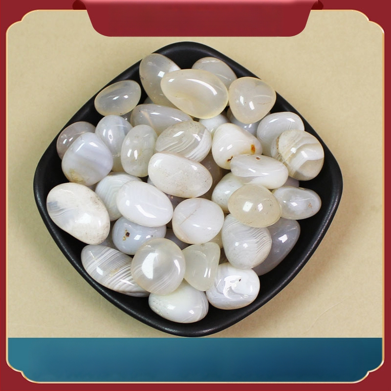 Χαλικά αχάτη για διακόσμηση ενυδρείου (Κρύσταλλος: αχάτης; Εμφάνιση: ωμός λίθος; Χρήση: διακόσμηση ενυδρείου)