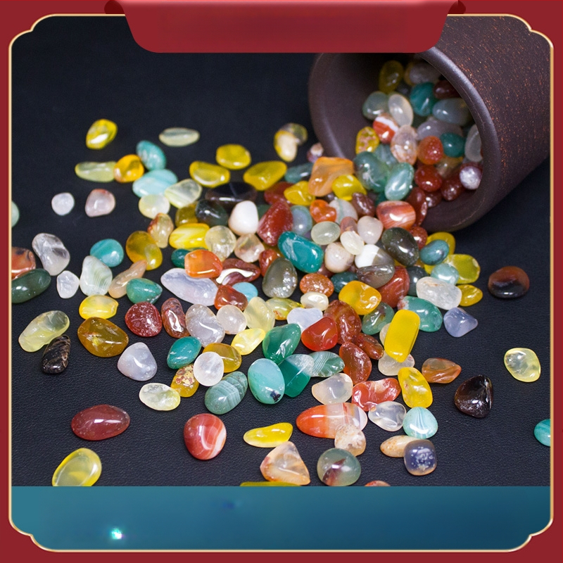 Χαλικά αχάτη για διακόσμηση ενυδρείου (Κρύσταλλος: αχάτης; Εμφάνιση: ωμός λίθος; Χρήση: διακόσμηση ενυδρείου)