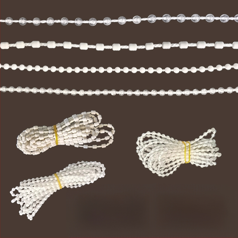 Κορδόνι κουρτινών με χάντρες για ρολοκουρτίνες, άξονας περιστροφής επάνω-κάτω, χειροκίνητος μηχανισμός έλξης, ύφασμα από μετάξι, κωδ. F96T58S85MMJ7J