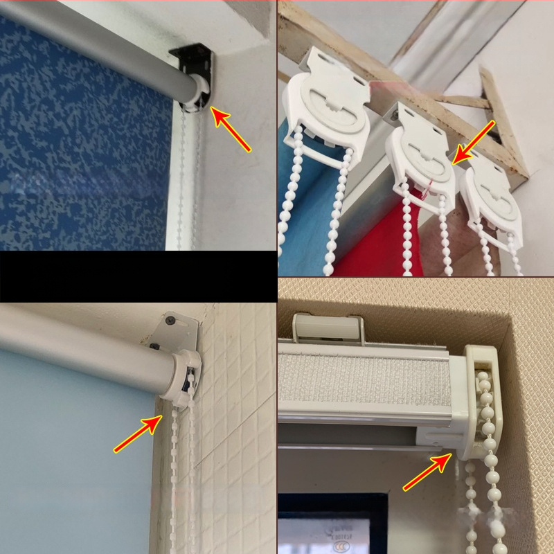 Κορδόνι κουρτινών με χάντρες για ρολοκουρτίνες, άξονας περιστροφής επάνω-κάτω, χειροκίνητος μηχανισμός έλξης, ύφασμα από μετάξι, κωδ. F96T58S85MMJ7J