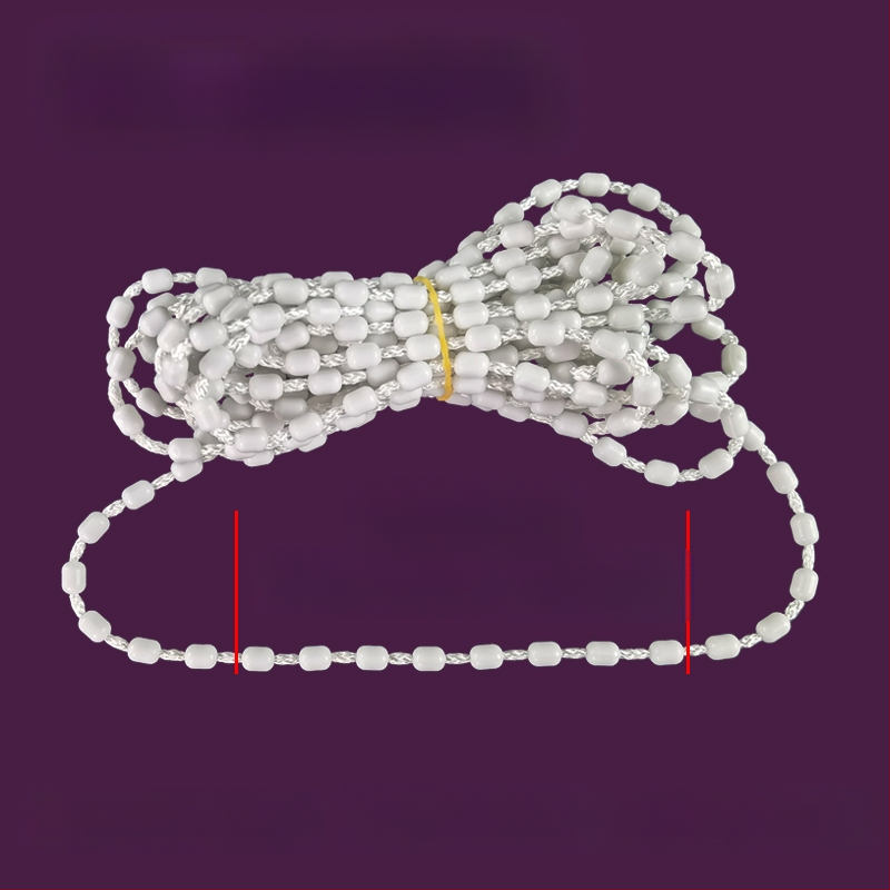 Κορδόνι κουρτινών με χάντρες για ρολοκουρτίνες, άξονας περιστροφής επάνω-κάτω, χειροκίνητος μηχανισμός έλξης, ύφασμα από μετάξι, κωδ. F96T58S85MMJ7J