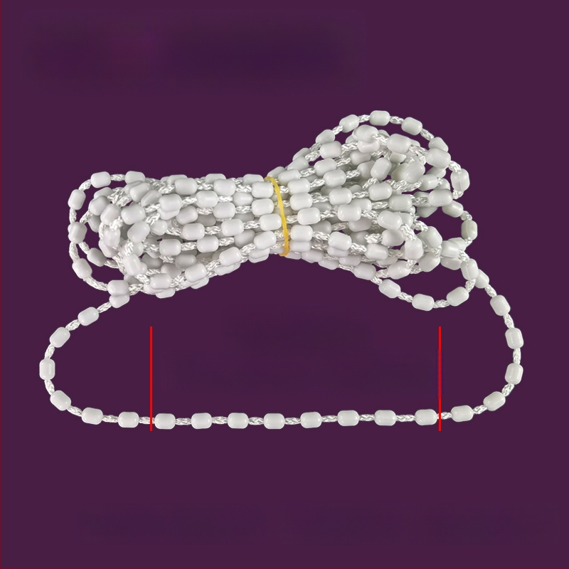 Κορδόνι κουρτινών με χάντρες για ρολοκουρτίνες, άξονας περιστροφής επάνω-κάτω, χειροκίνητος μηχανισμός έλξης, ύφασμα από μετάξι, κωδ. F96T58S85MMJ7J