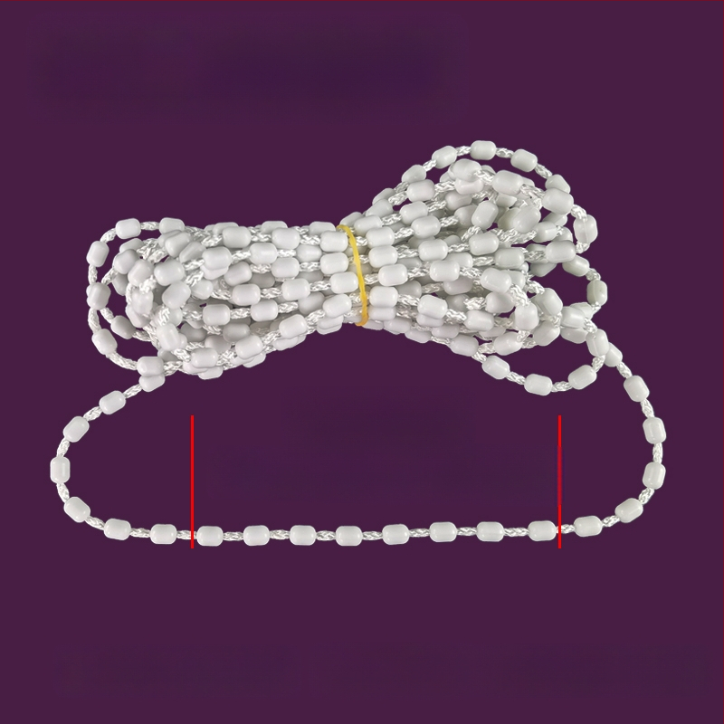 Κορδόνι κουρτινών με χάντρες για ρολοκουρτίνες, άξονας περιστροφής επάνω-κάτω, χειροκίνητος μηχανισμός έλξης, ύφασμα από μετάξι, κωδ. F96T58S85MMJ7J