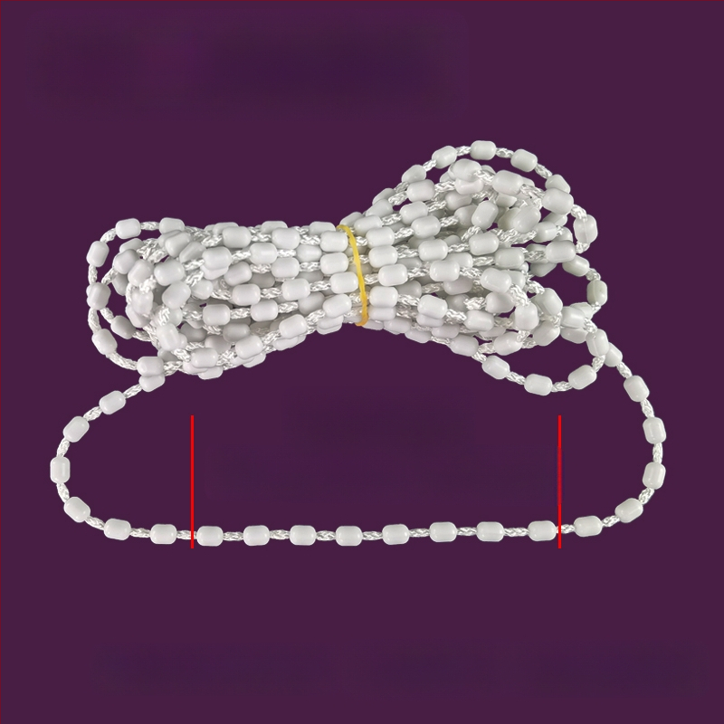 Κορδόνι κουρτινών με χάντρες για ρολοκουρτίνες, άξονας περιστροφής επάνω-κάτω, χειροκίνητος μηχανισμός έλξης, ύφασμα από μετάξι, κωδ. F96T58S85MMJ7J