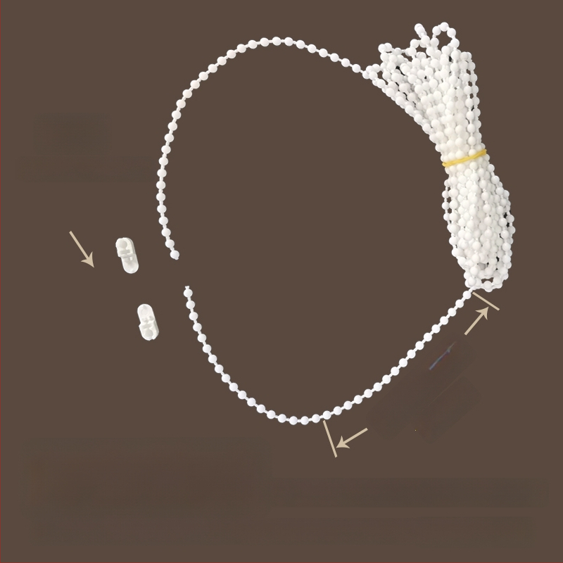 Κορδόνι κουρτινών με χάντρες για ρολοκουρτίνες, άξονας περιστροφής επάνω-κάτω, χειροκίνητος μηχανισμός έλξης, ύφασμα από μετάξι, κωδ. F96T58S85MMJ7J