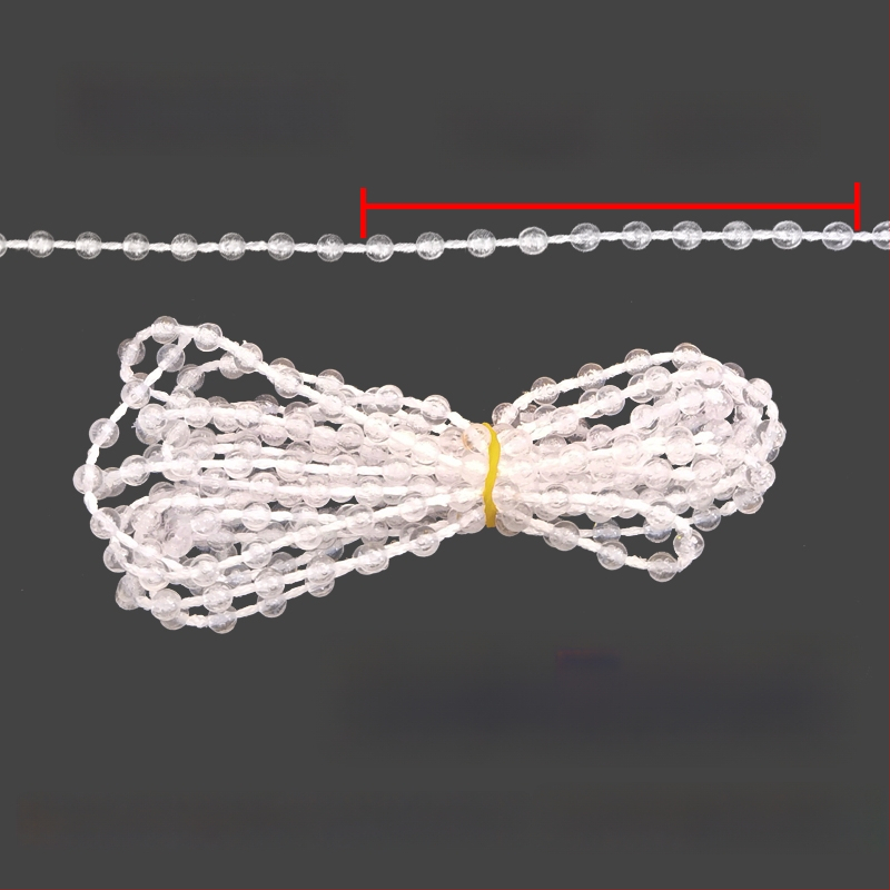 Κορδόνι κουρτινών με χάντρες για ρολοκουρτίνες, άξονας περιστροφής επάνω-κάτω, χειροκίνητος μηχανισμός έλξης, ύφασμα από μετάξι, κωδ. F96T58S85MMJ7J