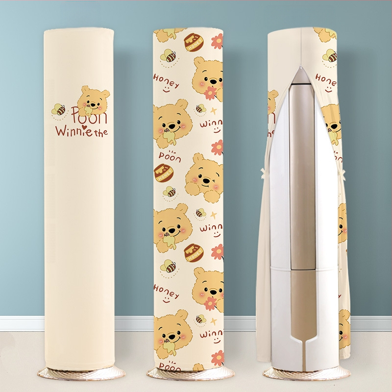 Vertikaalse kliimaseadme kate — täielik katvus, silindriline kapp, universaalne kõigile brändidele, kaasaegne minimalistlik stiil