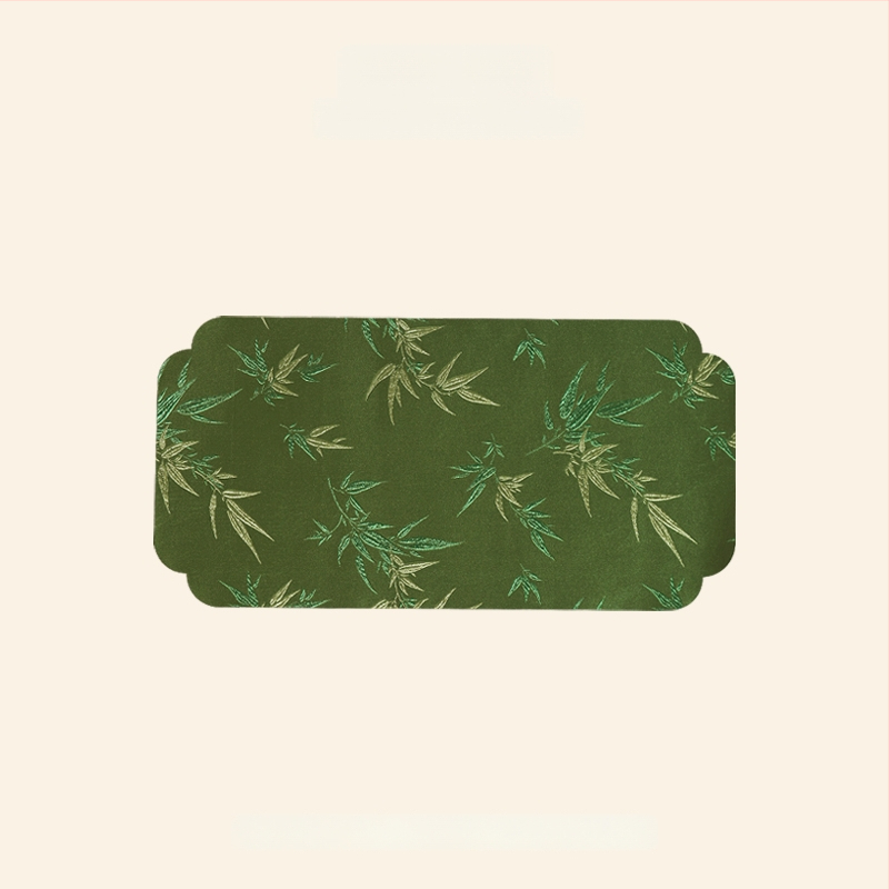 Dviejų pusių brokato arbatos kilimėlis – kvadratinės formos, atsparus aukštoms temperatūroms, rūmų stiliaus ir kinų stiliaus