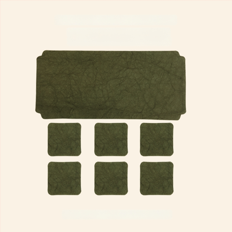 Dviejų pusių brokato arbatos kilimėlis – kvadratinės formos, atsparus aukštoms temperatūroms, rūmų stiliaus ir kinų stiliaus