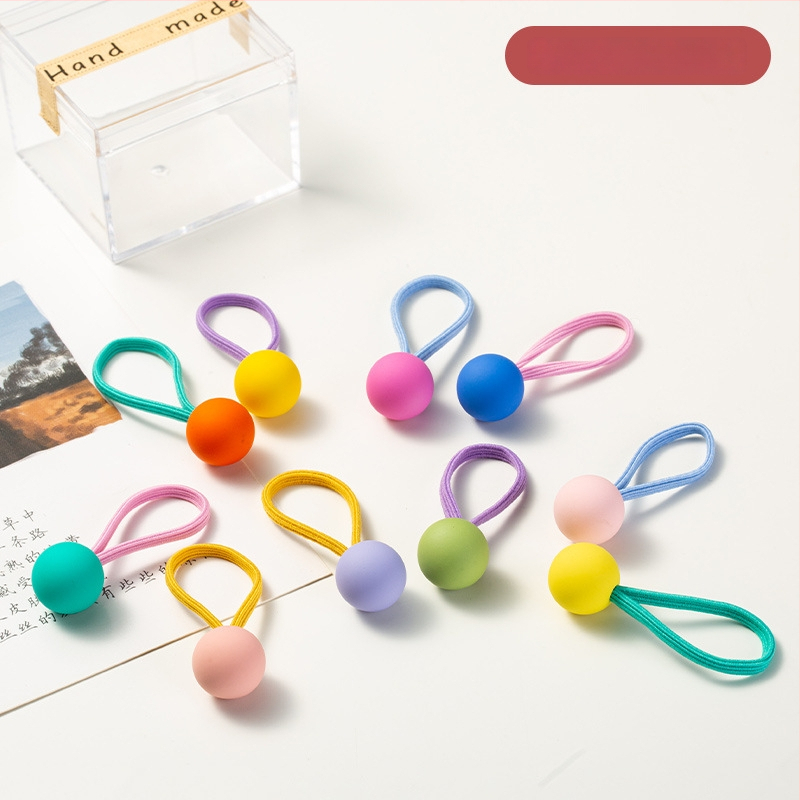 Bērnu augsti elastīgas matu gumijas, rokdarbiem, akrila materiāls, Princeses sērija, modeļi: Sirds/Kvadrāts/Lācis/Zvaigzne/Zaķis, iepakojumā 10 gab.