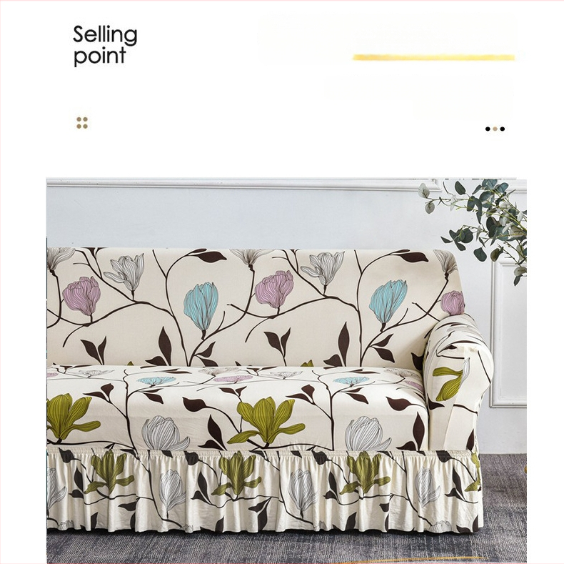 Binweihui poliesterio sofa uždanga kampinei svetainei – dryžuotas raštas, šiuolaikiškas minimalistinis stilius