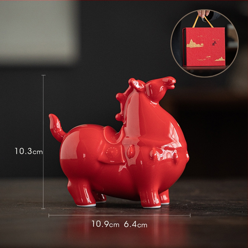 Κεραμικό διακοσμητικό άλογο Ταν για το σαλόνι – κινεζικό στυλ, ημιχειροποίητο, ιδανικό δώρο για επιχειρήσεις ή γενέθλια