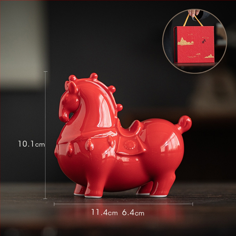 Κεραμικό διακοσμητικό άλογο Ταν για το σαλόνι – κινεζικό στυλ, ημιχειροποίητο, ιδανικό δώρο για επιχειρήσεις ή γενέθλια