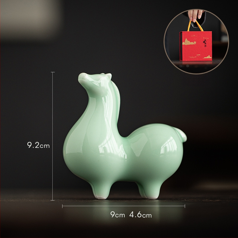 Κεραμικό διακοσμητικό άλογο Ταν για το σαλόνι – κινεζικό στυλ, ημιχειροποίητο, ιδανικό δώρο για επιχειρήσεις ή γενέθλια