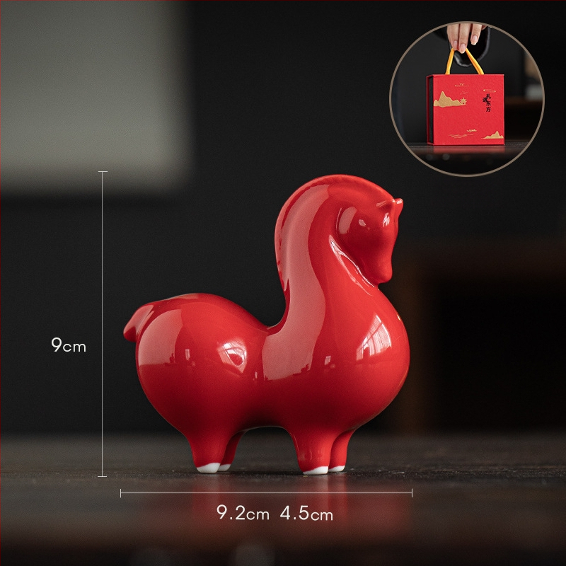 Κεραμικό διακοσμητικό άλογο Ταν για το σαλόνι – κινεζικό στυλ, ημιχειροποίητο, ιδανικό δώρο για επιχειρήσεις ή γενέθλια