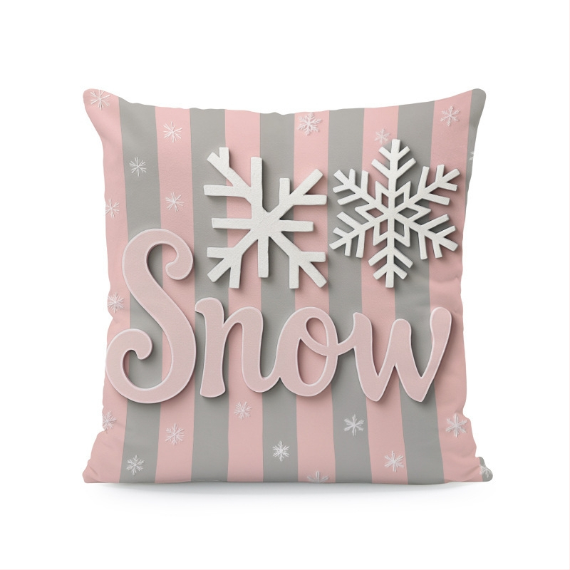 Kalėdinė pagalvių uždanga – poliesteris, imitacinis siuvinėjimas, pritaikymas prieinama, svetainei dekoruoti