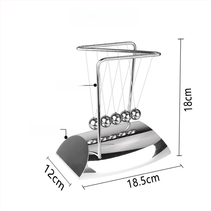 Njutono pendulio dekoras su magnetine levitacija — modernus minimalistinis dizainas, unikali prekė