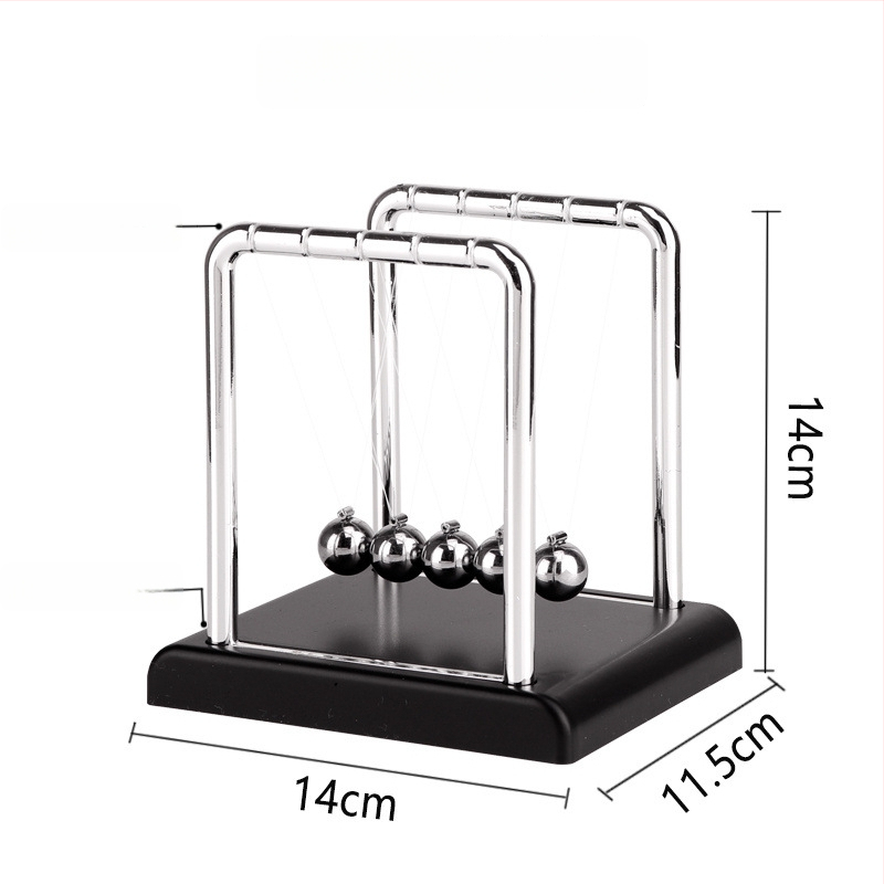 Njutono pendulio dekoras su magnetine levitacija — modernus minimalistinis dizainas, unikali prekė