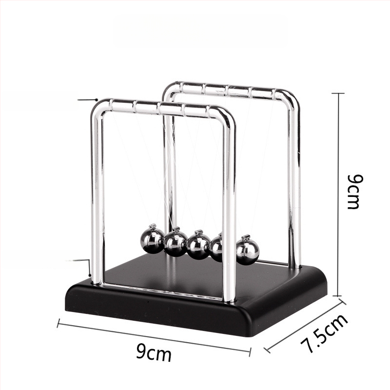 Njutono pendulio dekoras su magnetine levitacija — modernus minimalistinis dizainas, unikali prekė