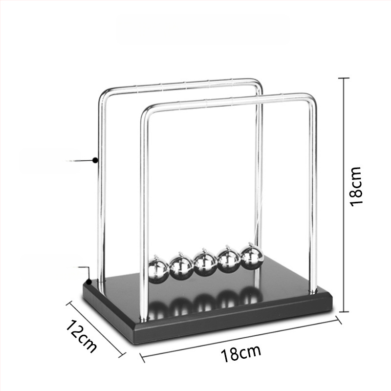 Njutono pendulio dekoras su magnetine levitacija — modernus minimalistinis dizainas, unikali prekė