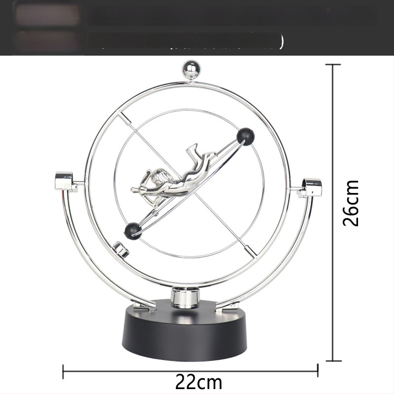 Njutono pendulio dekoras su magnetine levitacija — modernus minimalistinis dizainas, unikali prekė