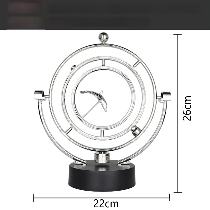 Njutono pendulio dekoras su magnetine levitacija — modernus minimalistinis dizainas, unikali prekė