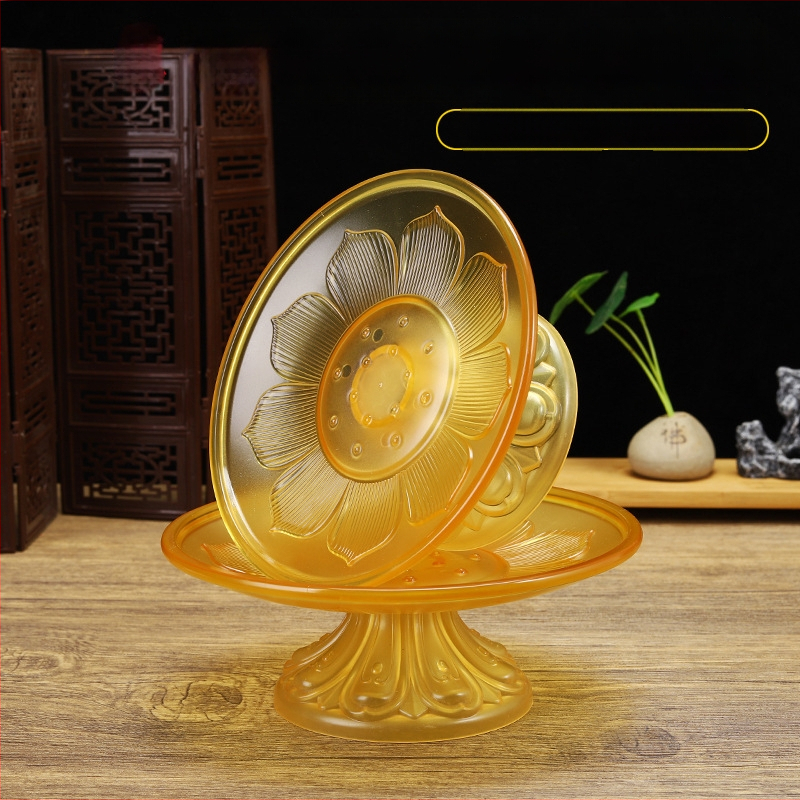 Budistų aukojimo lėkštė, plastikinė, retro stilius (Paviršiaus technologija 37590057295; įprastas įpakavimas)