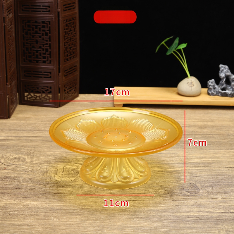 Budistų aukojimo lėkštė, plastikinė, retro stilius (Paviršiaus technologija 37590057295; įprastas įpakavimas)