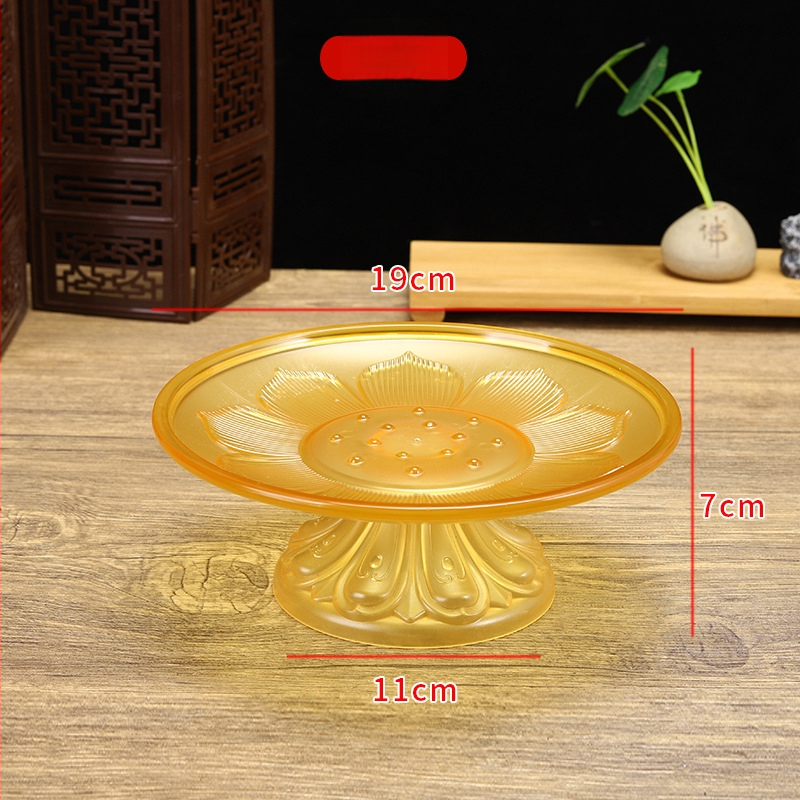 Budistų aukojimo lėkštė, plastikinė, retro stilius (Paviršiaus technologija 37590057295; įprastas įpakavimas)