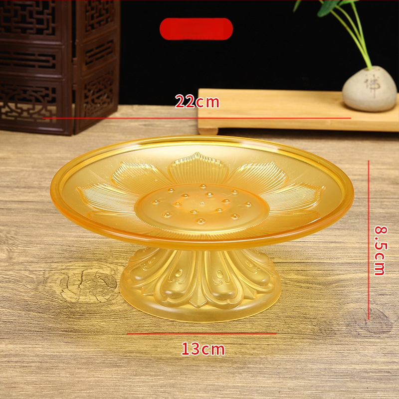 Budistų aukojimo lėkštė, plastikinė, retro stilius (Paviršiaus technologija 37590057295; įprastas įpakavimas)