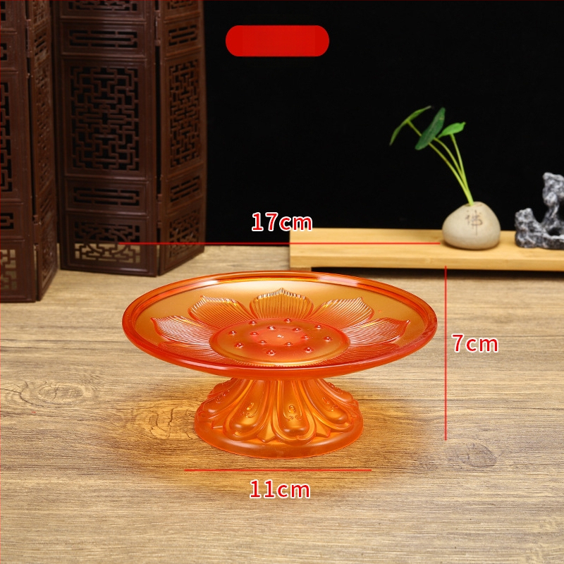 Budistų aukojimo lėkštė, plastikinė, retro stilius (Paviršiaus technologija 37590057295; įprastas įpakavimas)