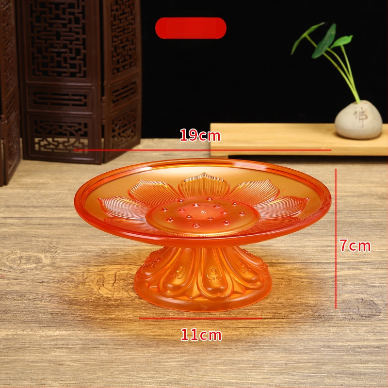 Budistų aukojimo lėkštė, plastikinė, retro stilius (Paviršiaus technologija 37590057295; įprastas įpakavimas)