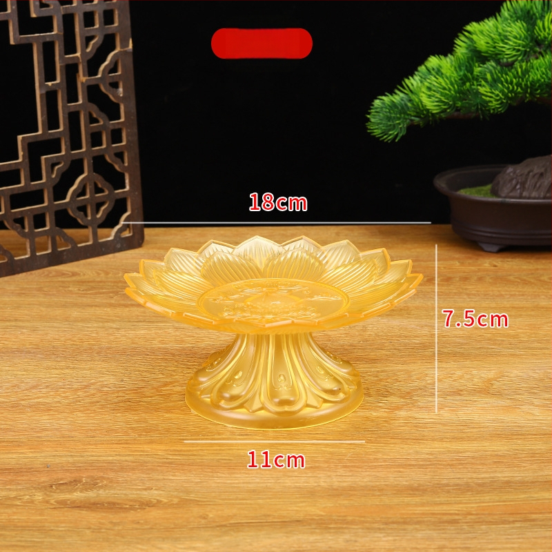 Budistų aukojimo lėkštė, plastikinė, retro stilius (Paviršiaus technologija 37590057295; įprastas įpakavimas)