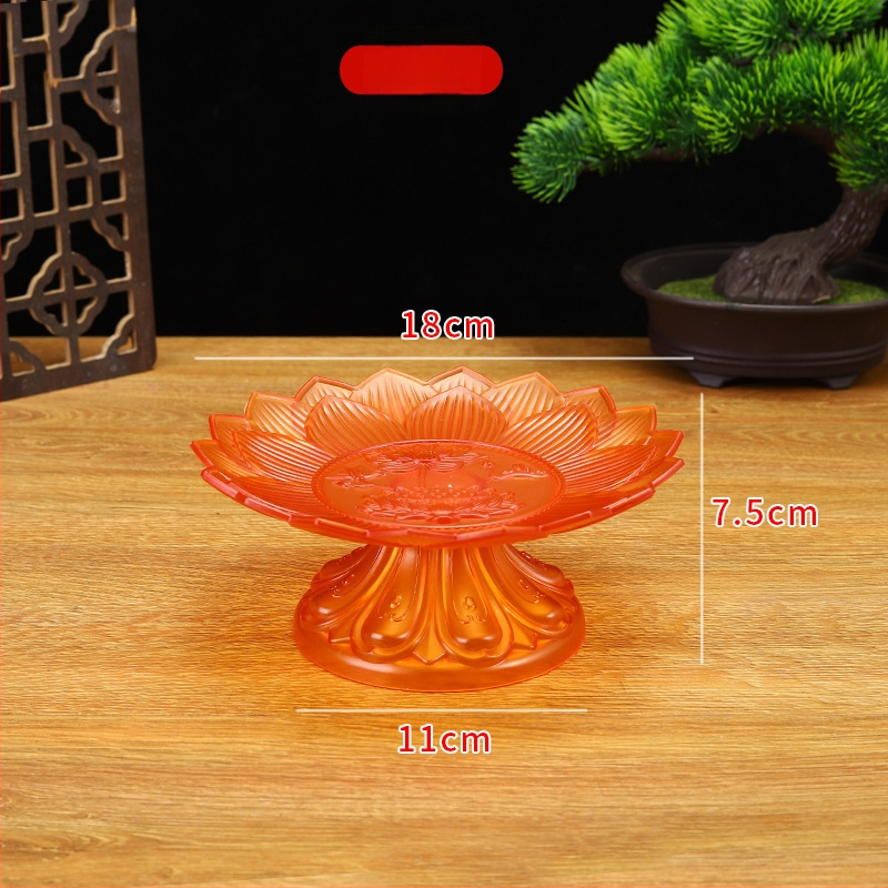 Budistų aukojimo lėkštė, plastikinė, retro stilius (Paviršiaus technologija 37590057295; įprastas įpakavimas)