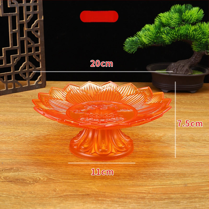 Budistų aukojimo lėkštė, plastikinė, retro stilius (Paviršiaus technologija 37590057295; įprastas įpakavimas)