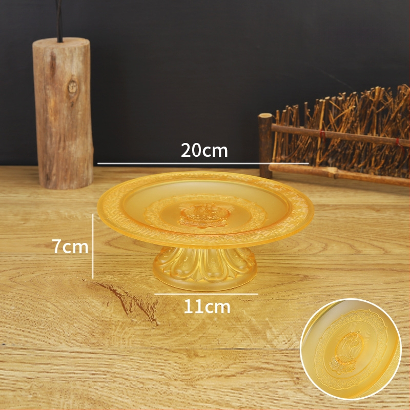 Budistų aukojimo lėkštė, plastikinė, retro stilius (Paviršiaus technologija 37590057295; įprastas įpakavimas)